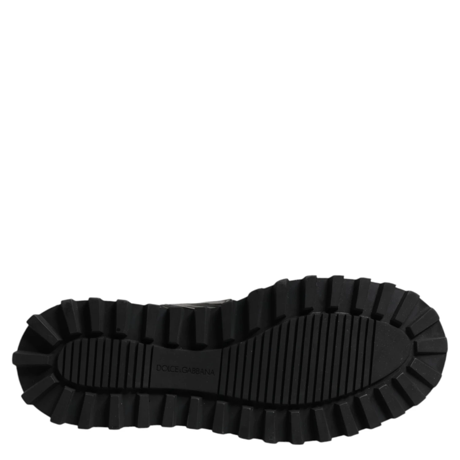 Black Leather DG Plaque Lace Up Boots Shoes