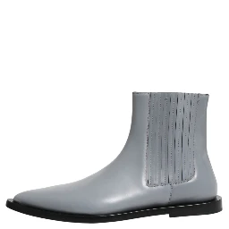 Light Gray Chelsea Short Ankle Boots Shoes