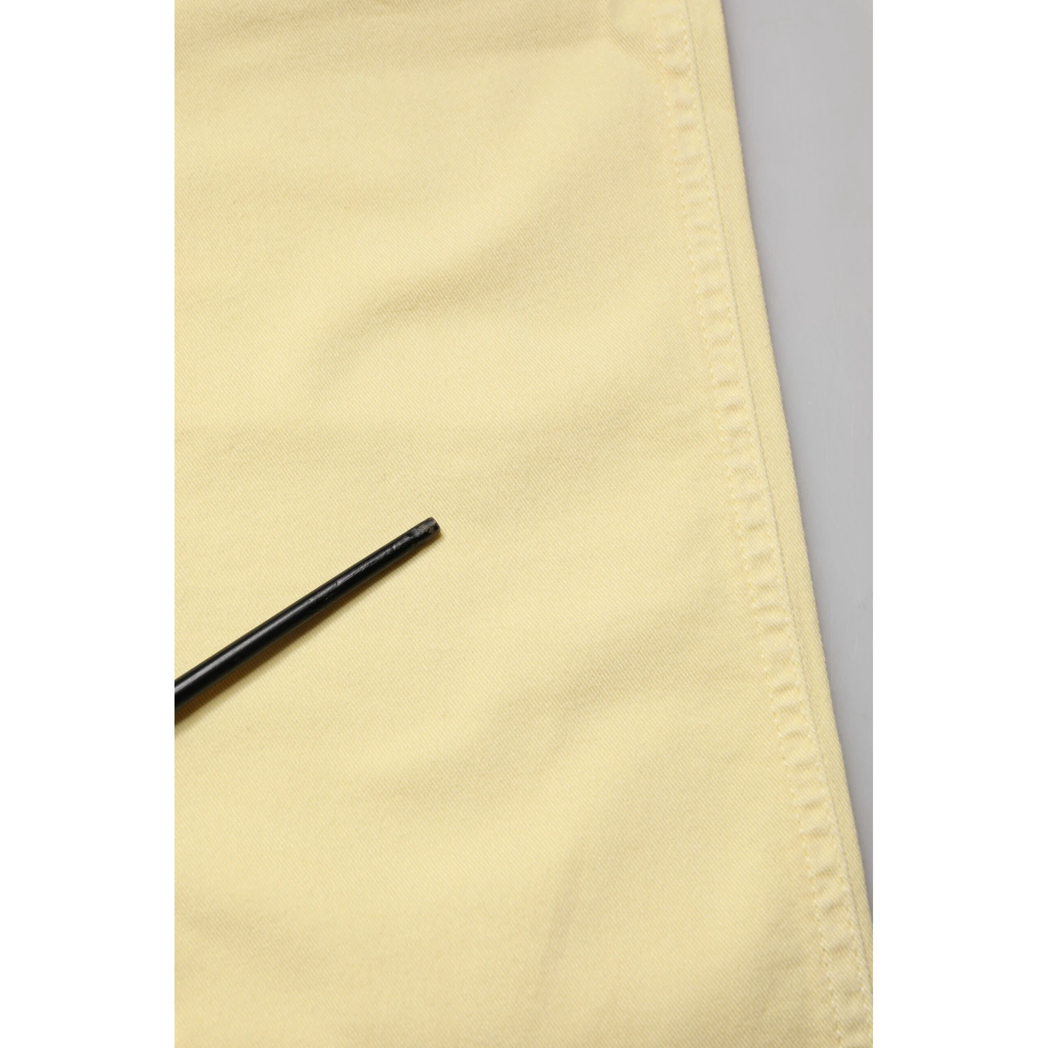 Yellow Cotton Low Waist Slim Fit Skinny Denim Casual Jeans