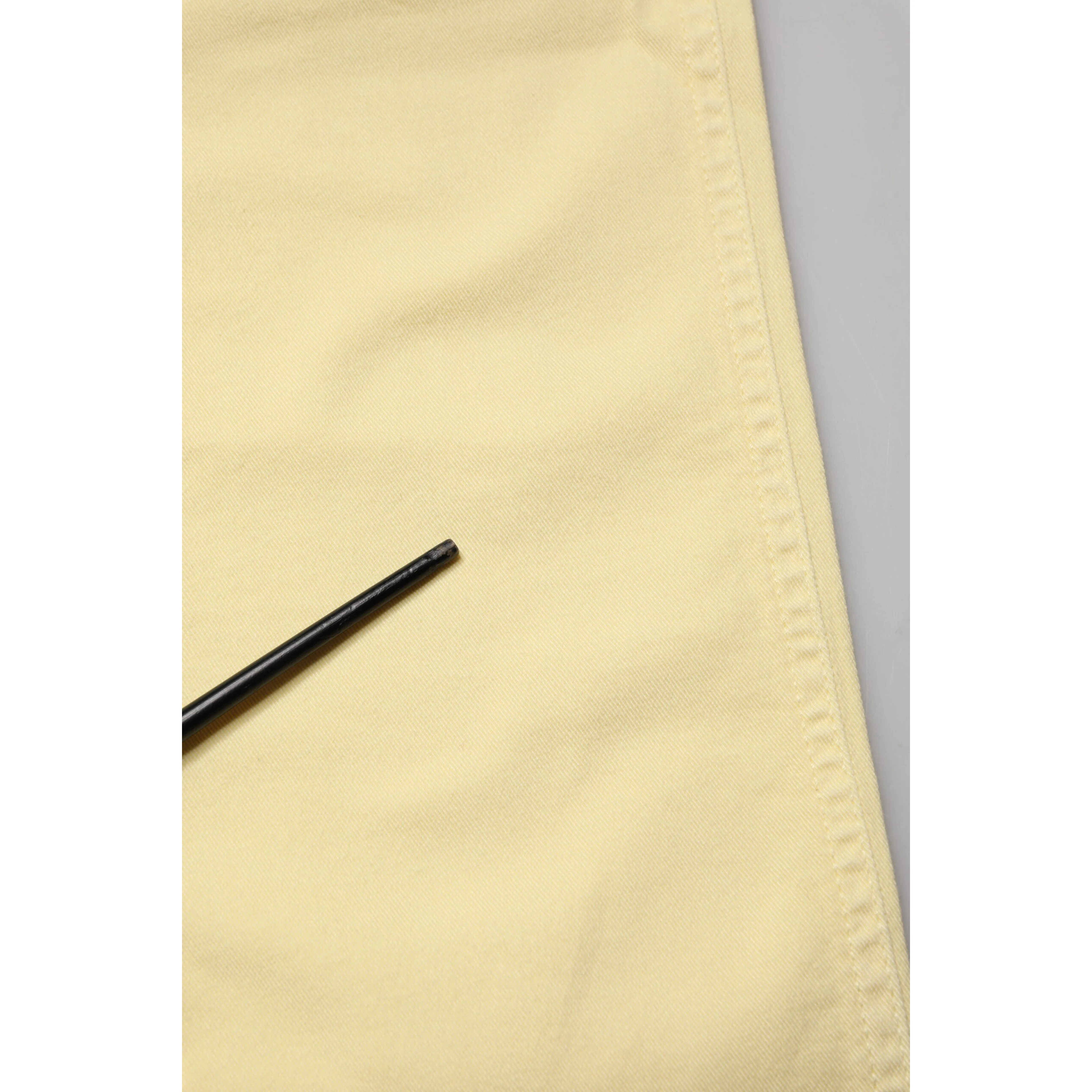 Yellow Cotton Low Waist Slim Fit Skinny Denim Casual Jeans