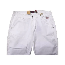 White Low Waist Bootcut Flared Denim Trouser Jeans