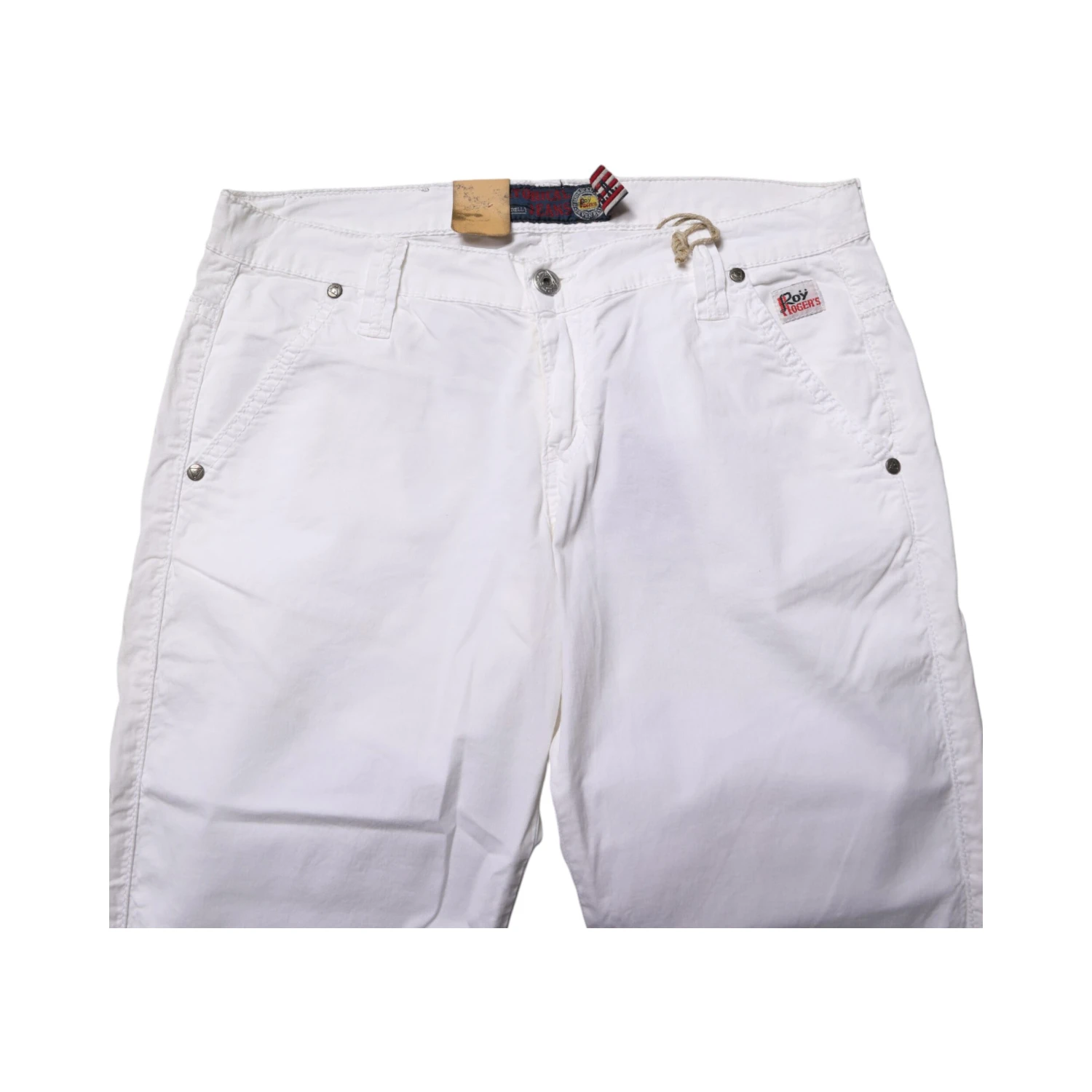 White Low Waist Bootcut Flared Denim Trouser Jeans