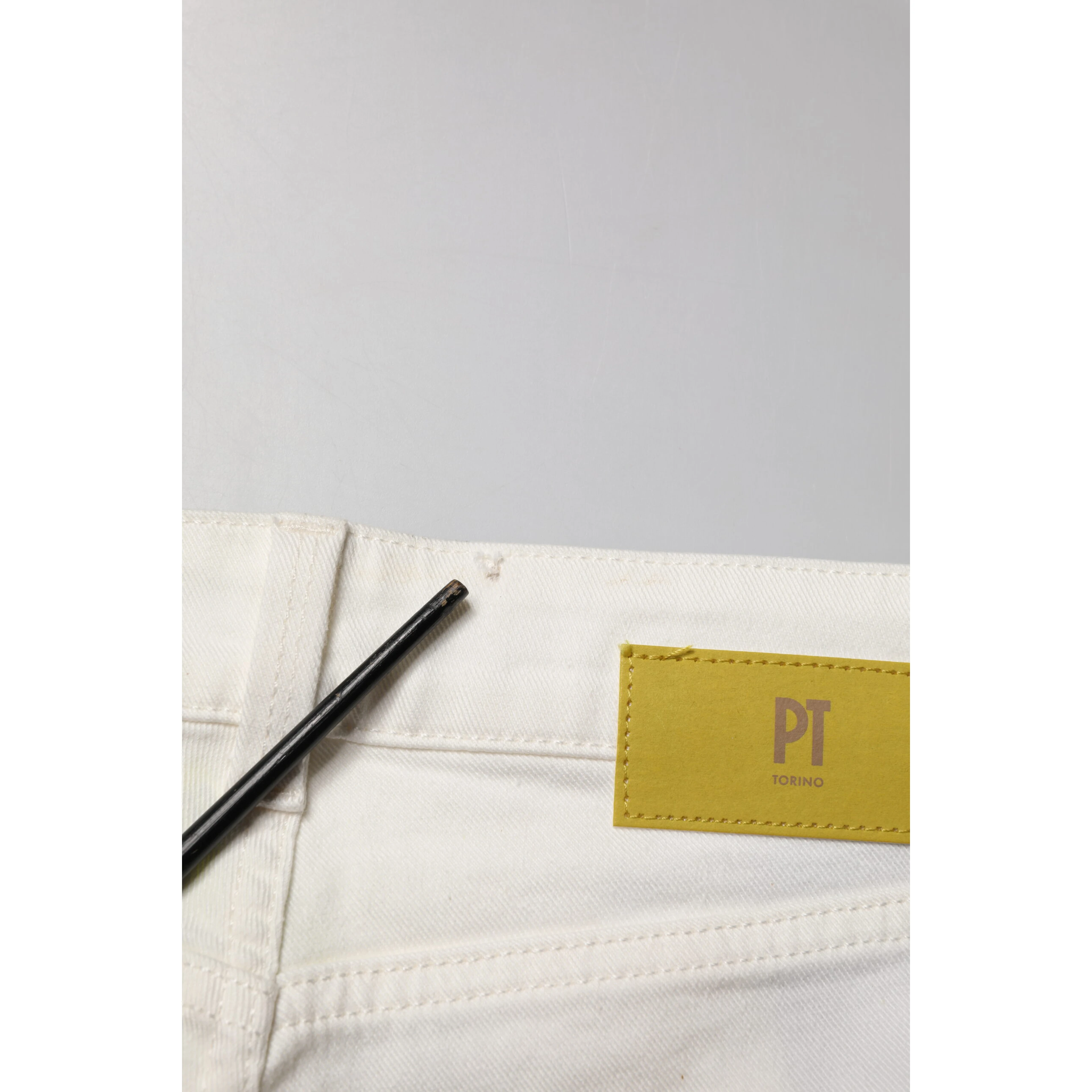 White Cotton Mid Waist Skinny Denim Trouser Jeans