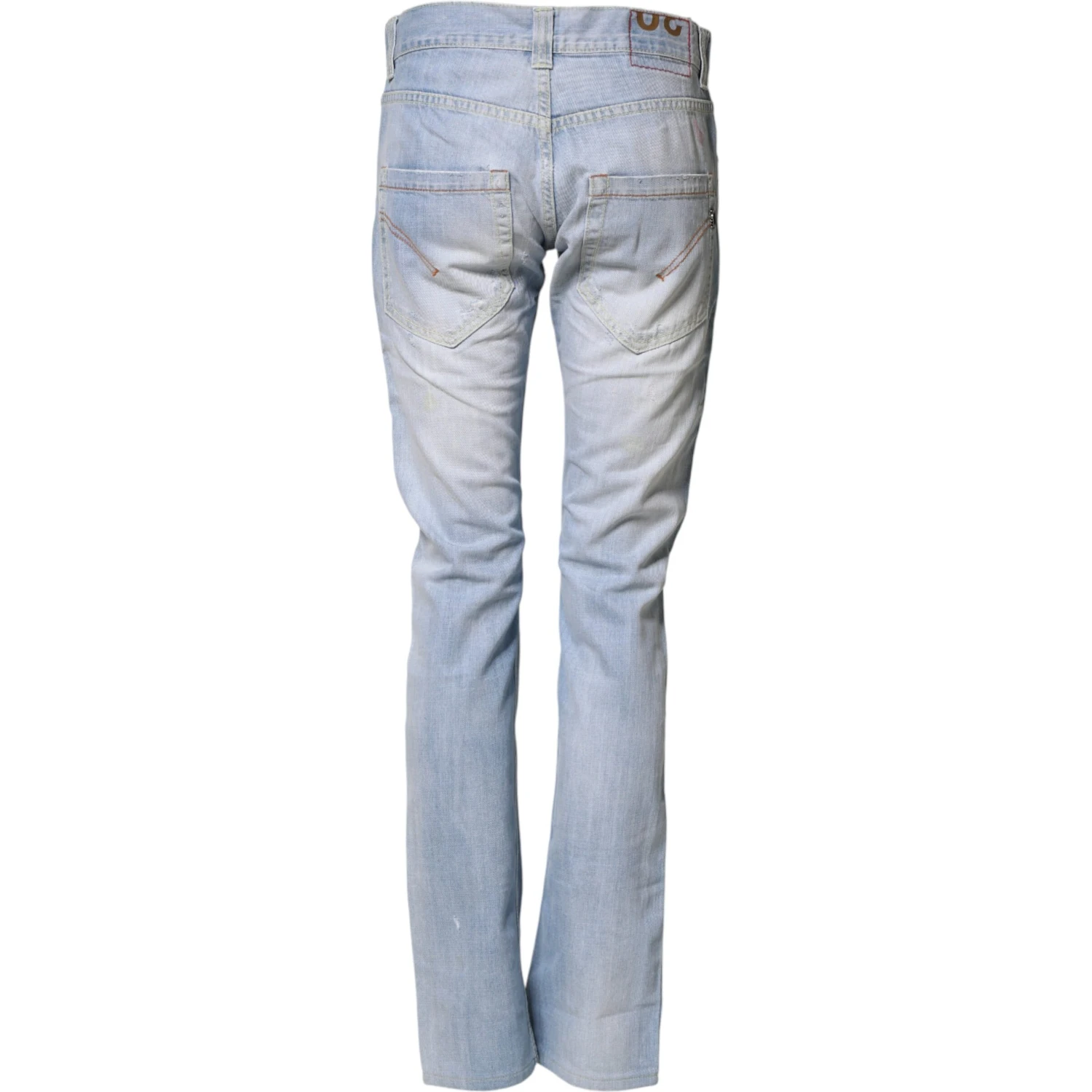 Light Blue Cotton Stretch Straight Denim Trouser Jeans