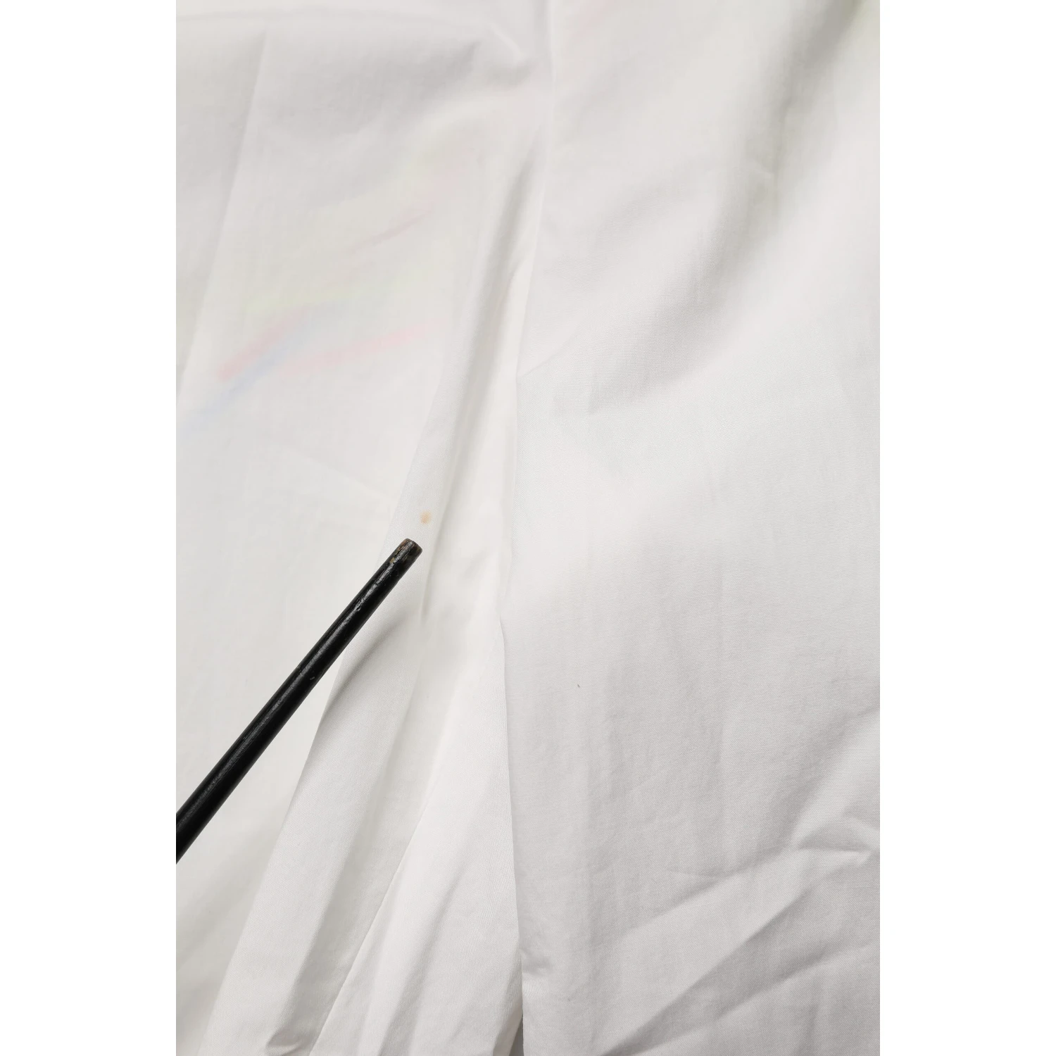 White Cotton High Waist Wide Leg Straight Bermuda Shorts