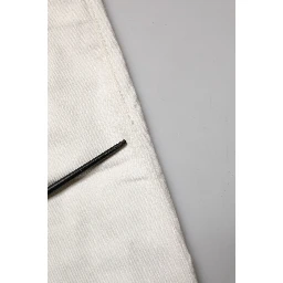 White Cotton Straight Denim Mid Waist Trouser Jeans