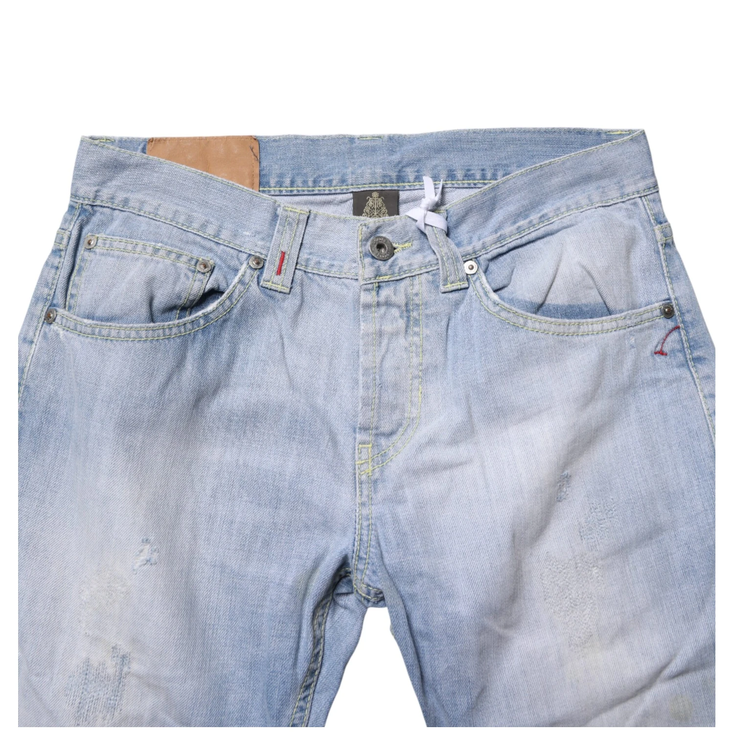 Light Blue Cotton Stretch Straight Denim Trouser Jeans