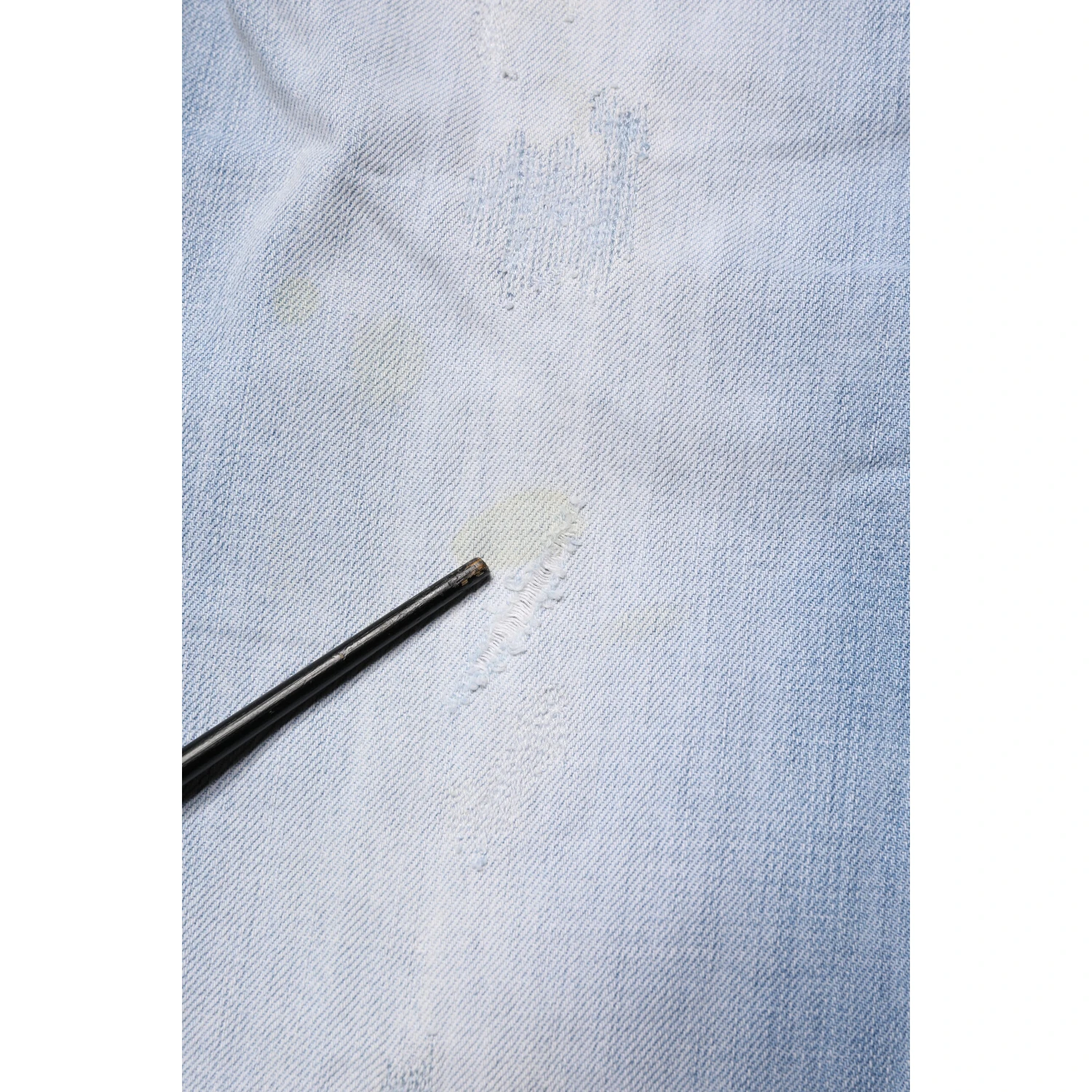 Light Blue Cotton Stretch Straight Denim Trouser Jeans