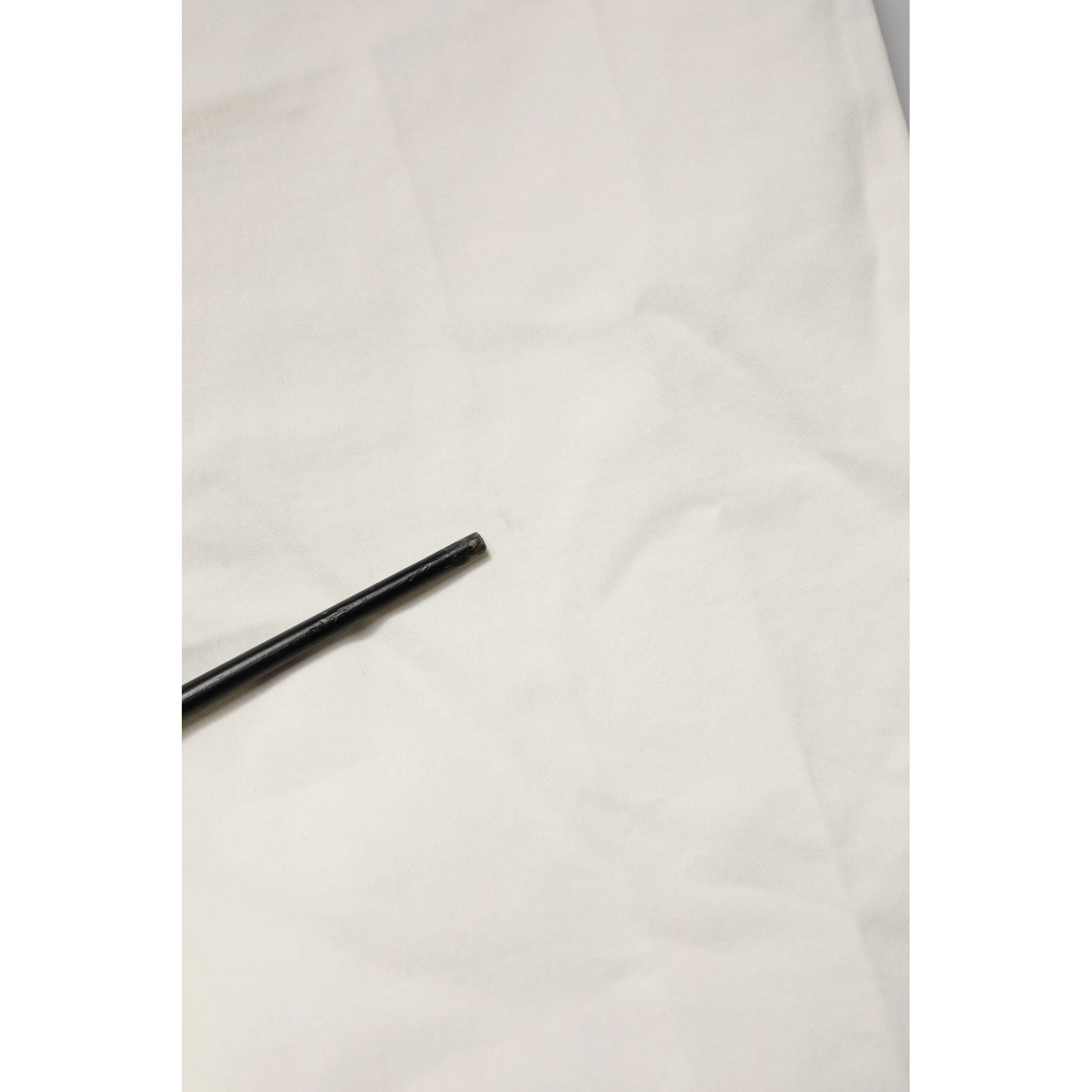 White Cotton Straight Fit Chino Trouser Pants