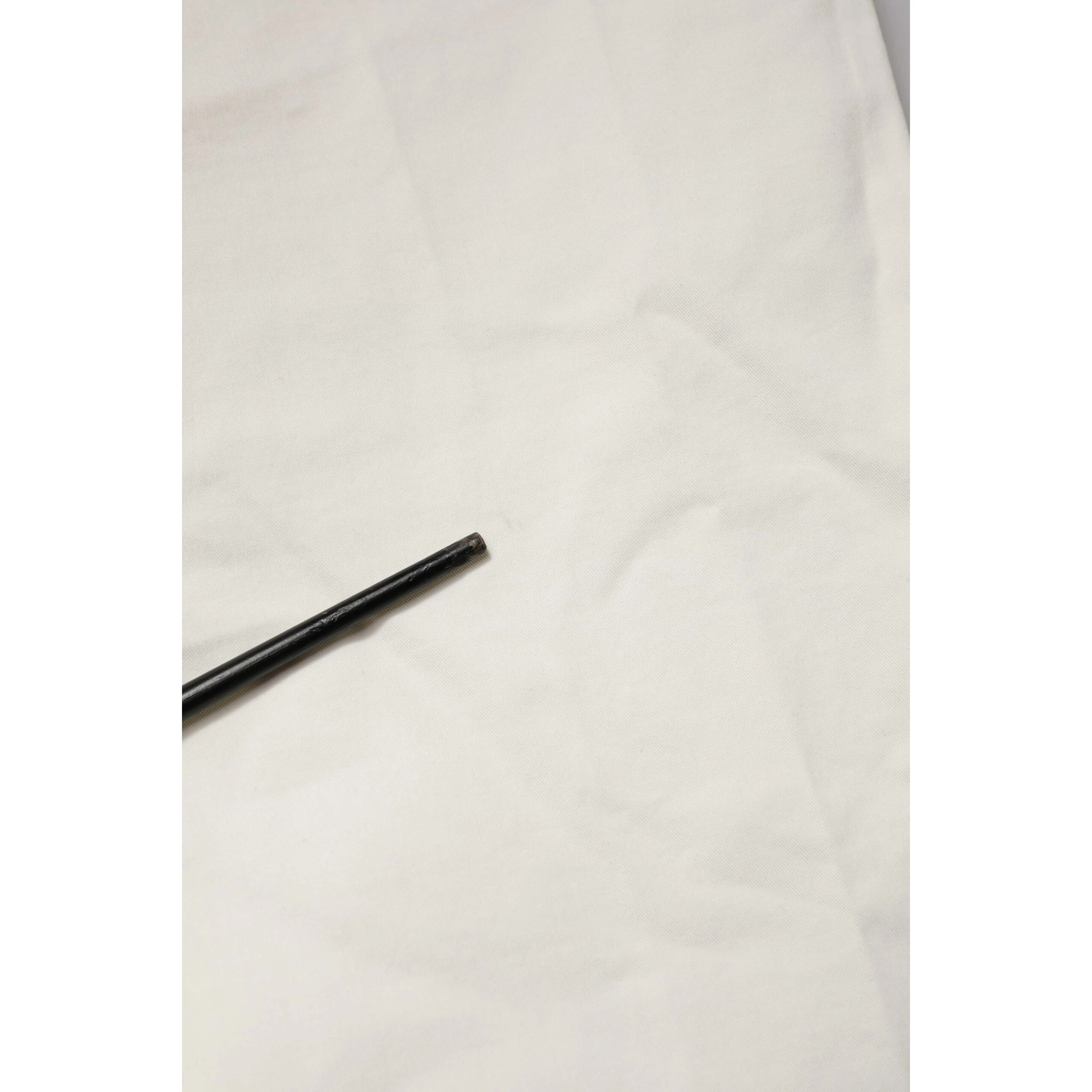 White Cotton Straight Fit Chino Trouser Pants