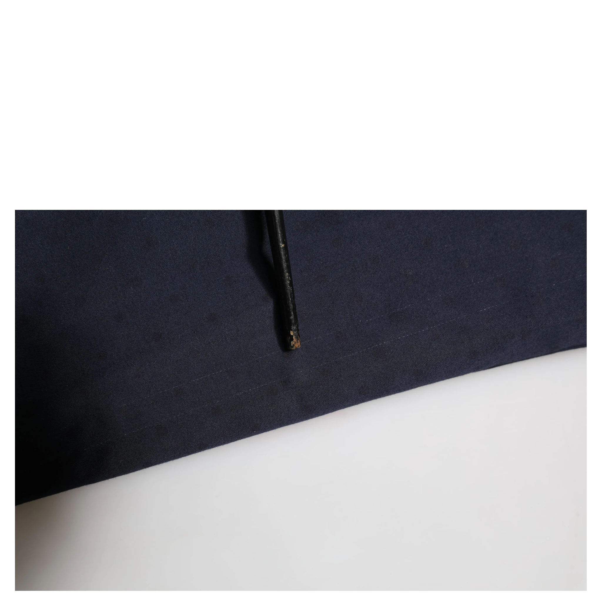 Navy Blue Straight Chino Mid Waist Pants