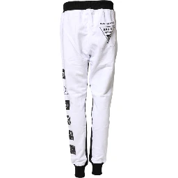Black White Skinny Jogger Sweatpants Pants