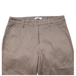 Cotton Stretch Straight Chino Trouser Brown