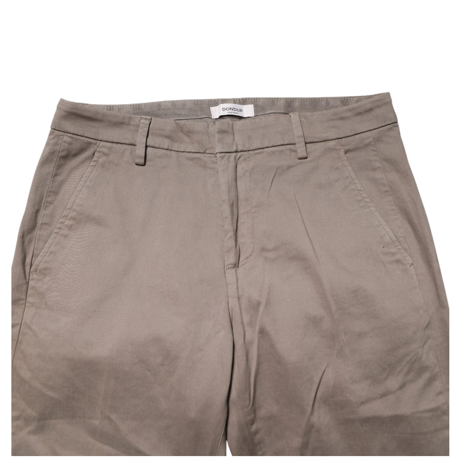 Cotton Stretch Straight Chino Trouser Brown