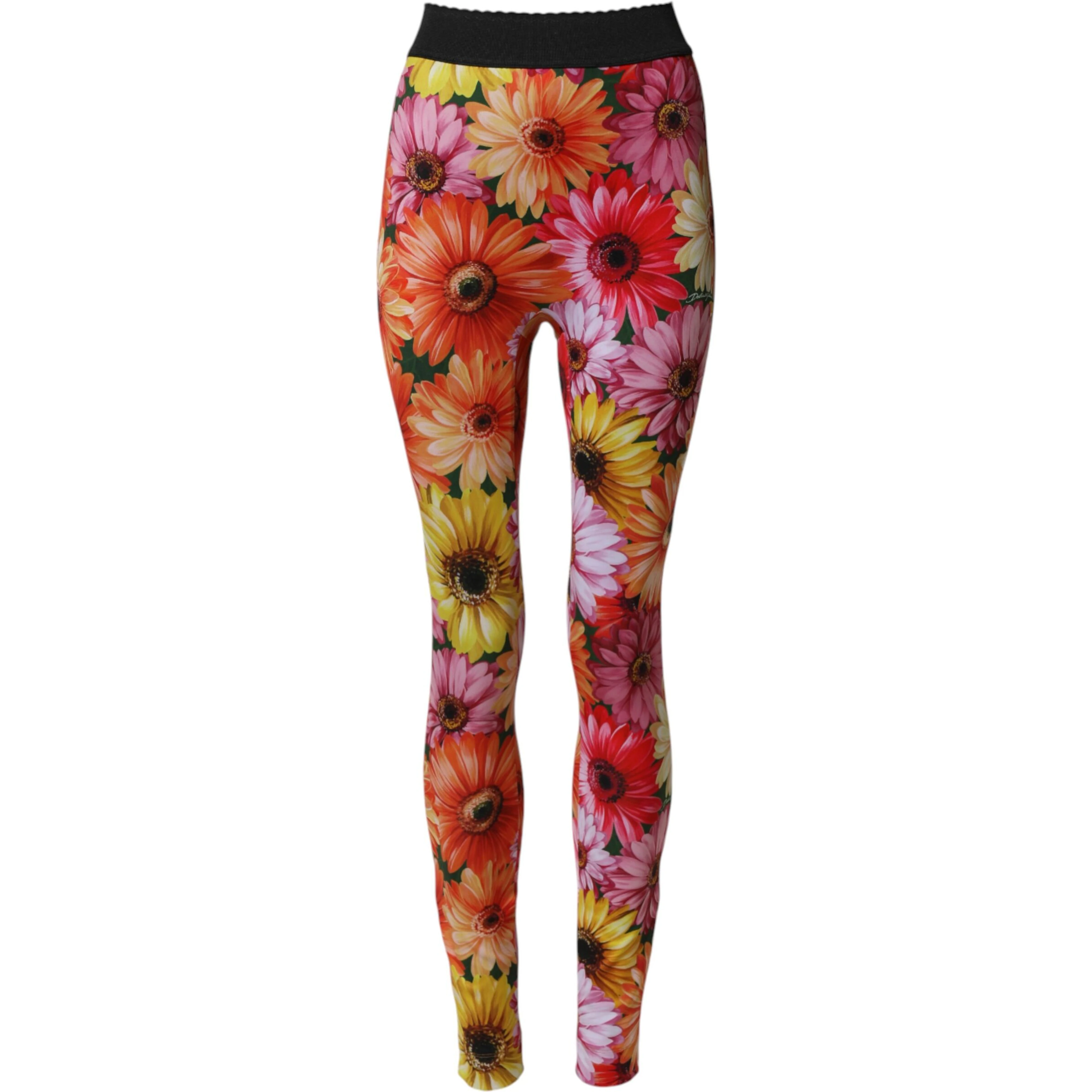 Multicolor Floral Leggings StretchWaist Pants