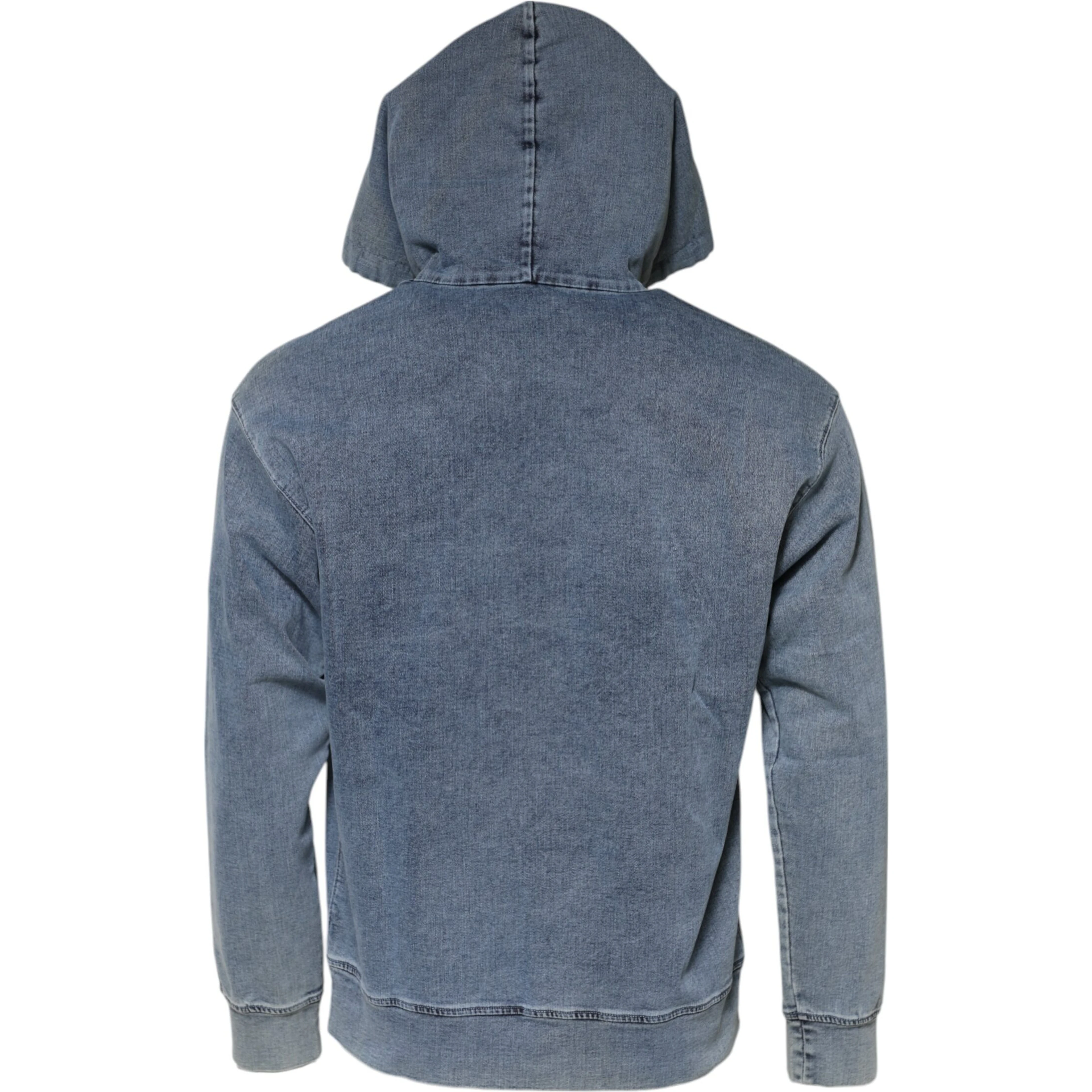 Blue Cotton Logo Hooded Sweatshirt Sweater