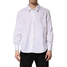 White SARTORIA Cotton Collared Dress Shirt