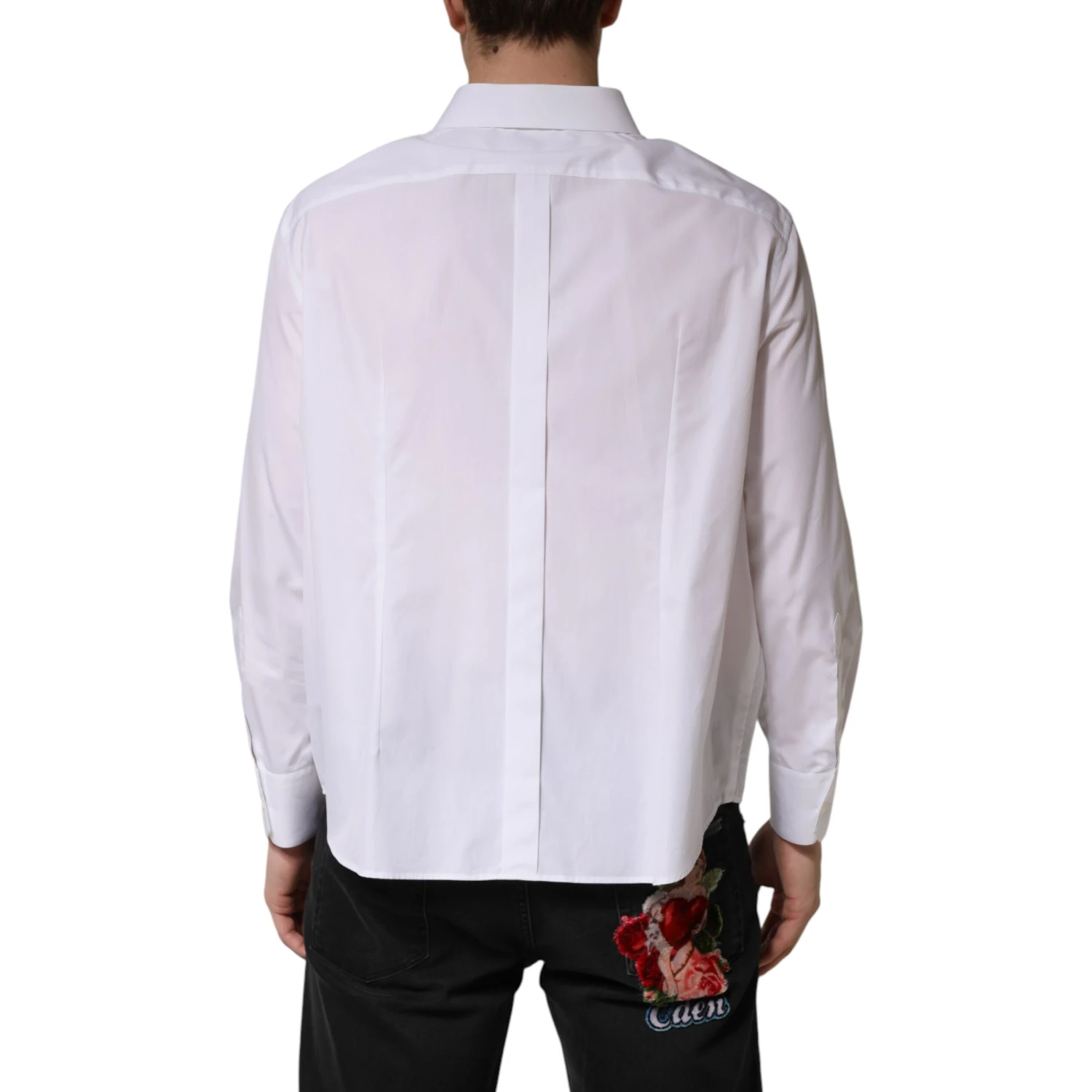 White SARTORIA Cotton Collared Dress Shirt