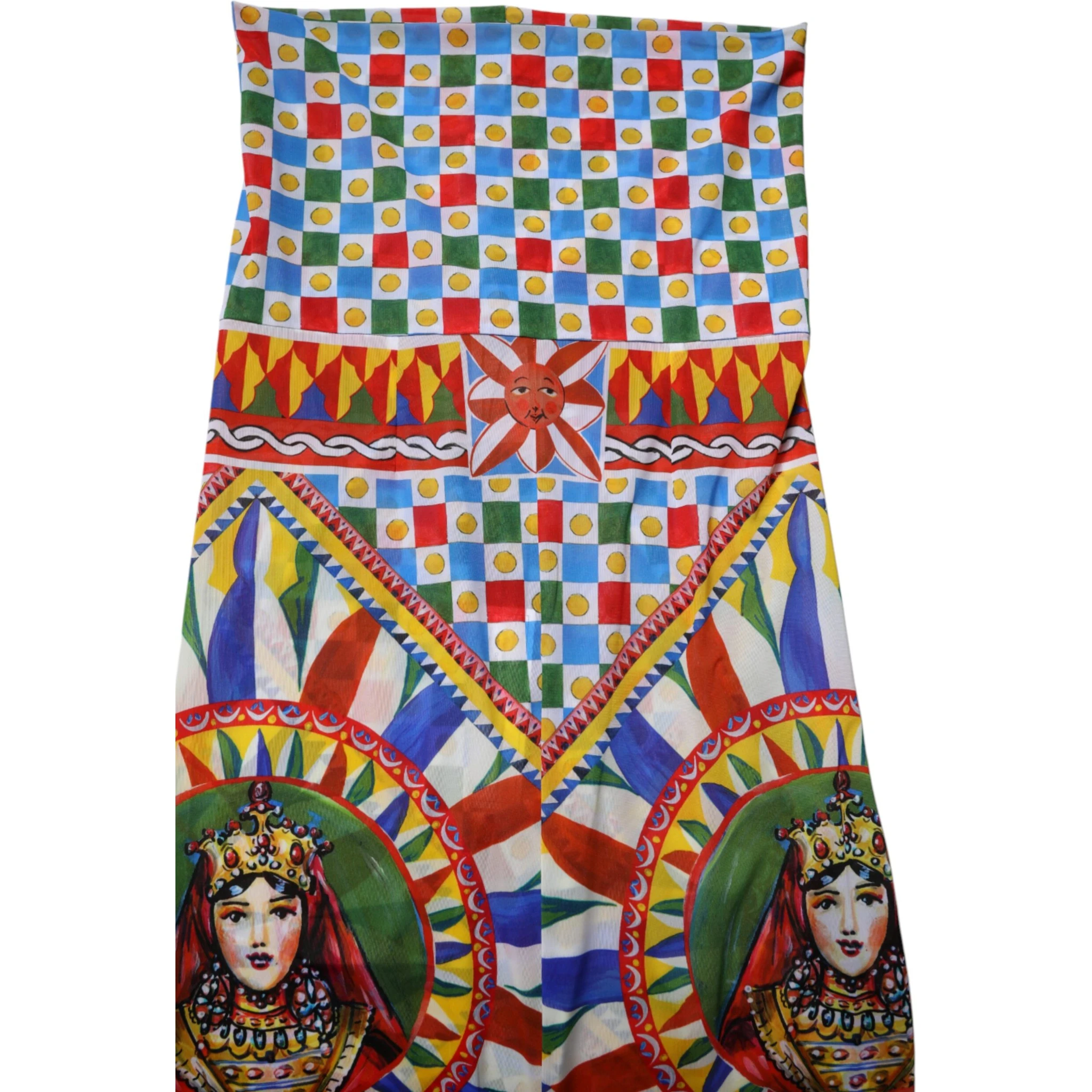 Multicolor Carretto Leggings High Waist Pants