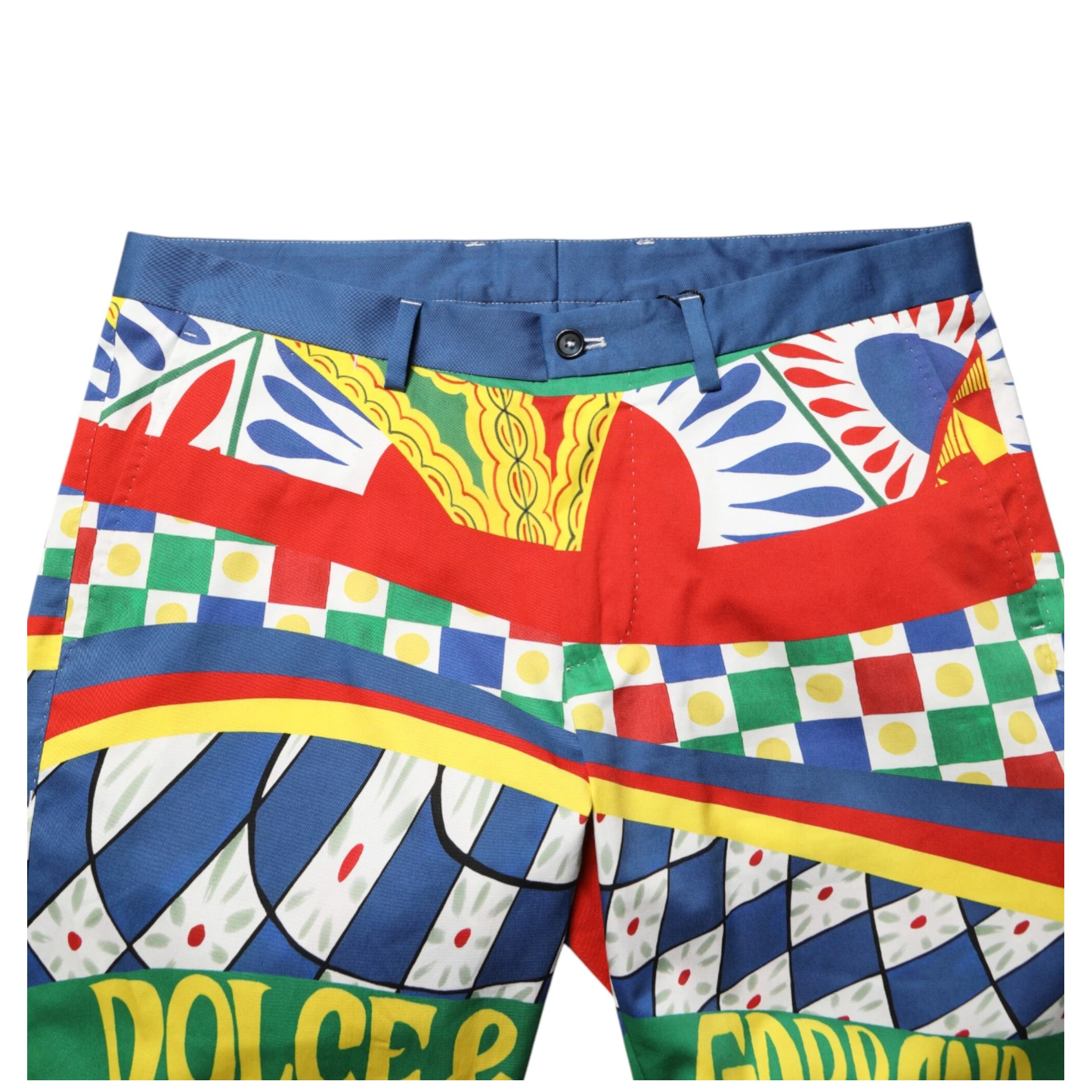 Multicolor Carretto Print Men Bermuda Shorts
