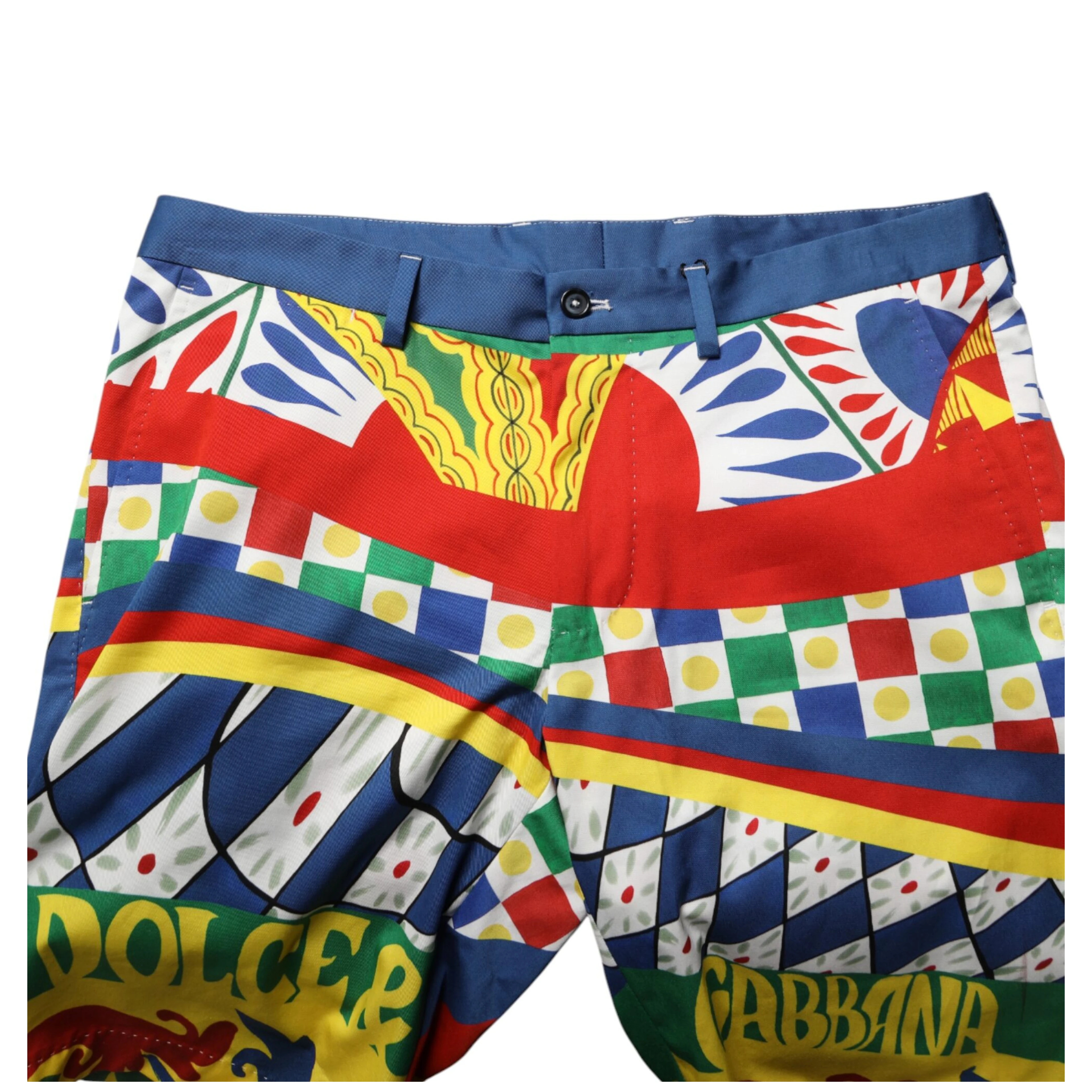 Multicolor Carretto Print Men Bermuda Shorts