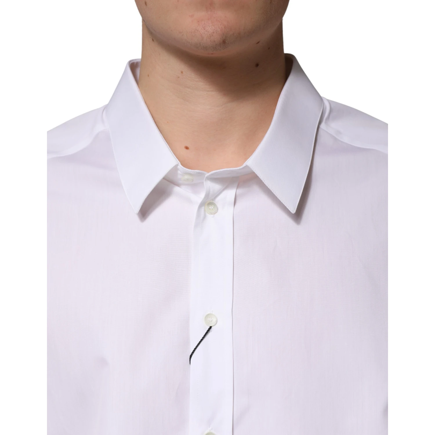 White SARTORIA Cotton Collared Dress Shirt