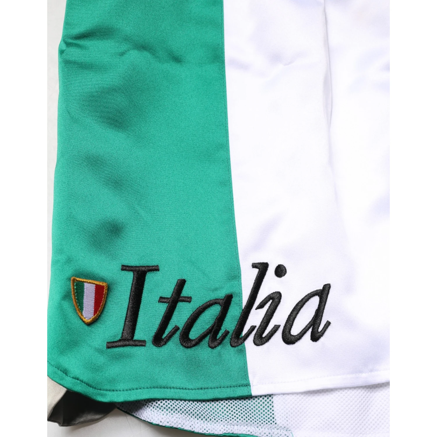 Multicolor Italia Polyester Bermuda Shorts