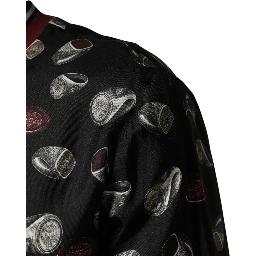 Black Ring Print CrewNeck Sweatshirt  Sweater