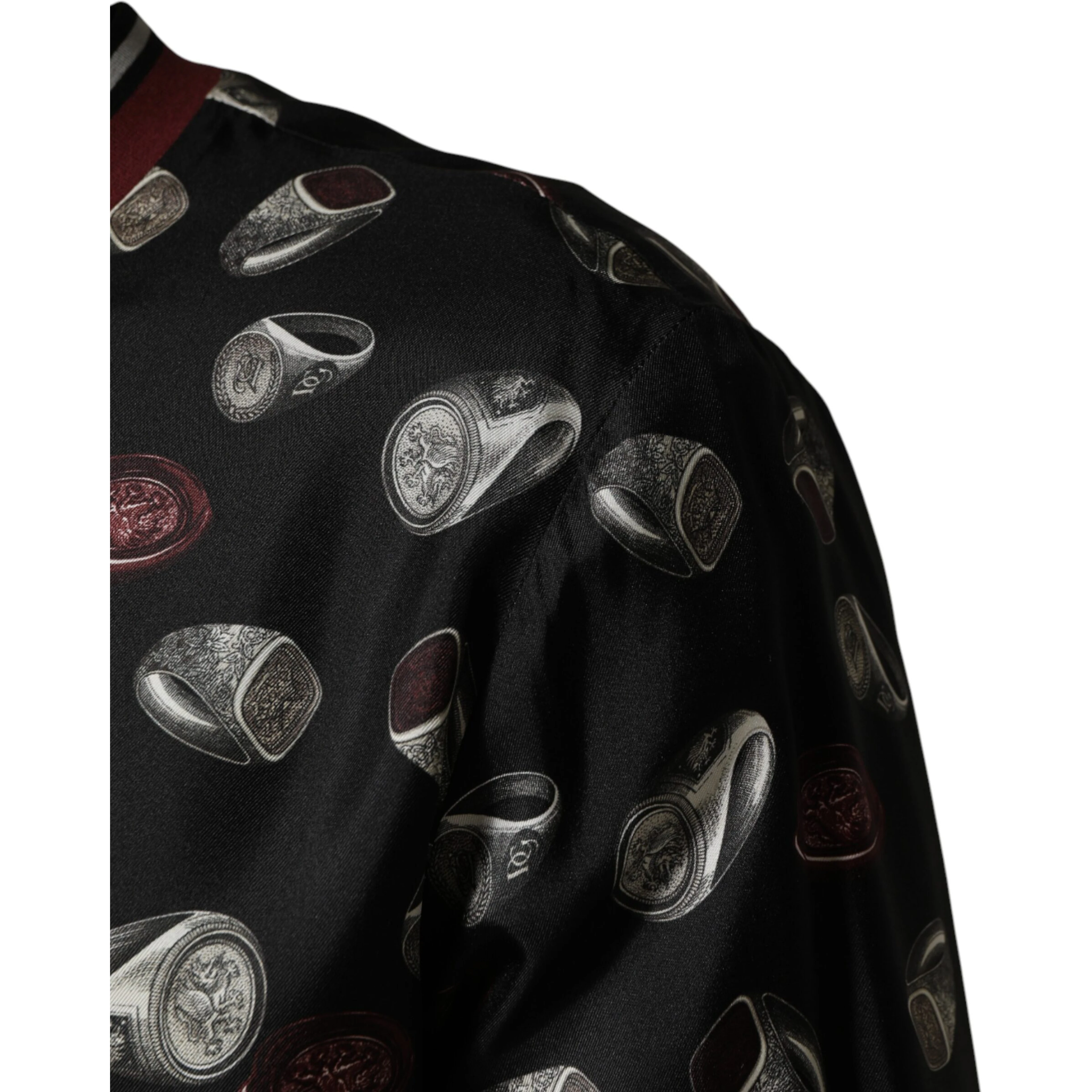Black Ring Print CrewNeck Sweatshirt  Sweater