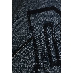 Blue Cotton Logo Hooded Sweatshirt  Sweater