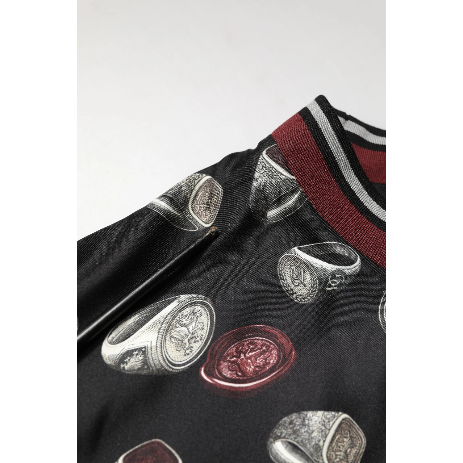 Black Ring Print CrewNeck Sweatshirt Sweater
