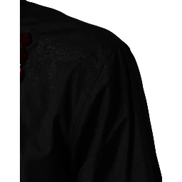 Black Crystal GOLD Formal Cotton Dress Shirt
