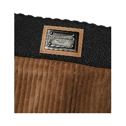 Brown Cotton High Waisted Hot Pants Shorts