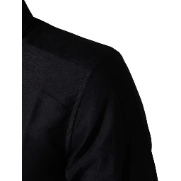 Black Dotted Cotton Collared GOLD Dress Shirt