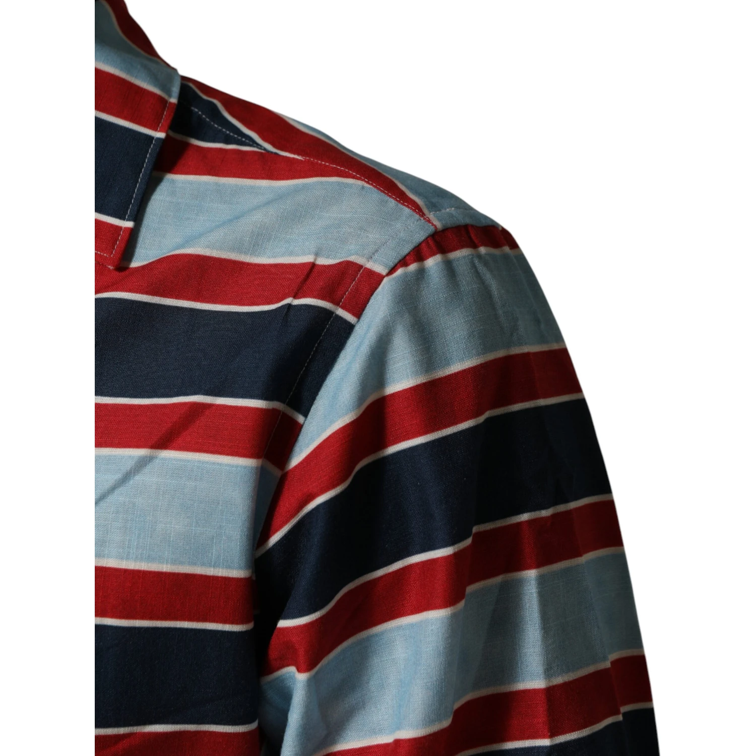 Multicolor Stripes Cotton Men Button Down Shirt