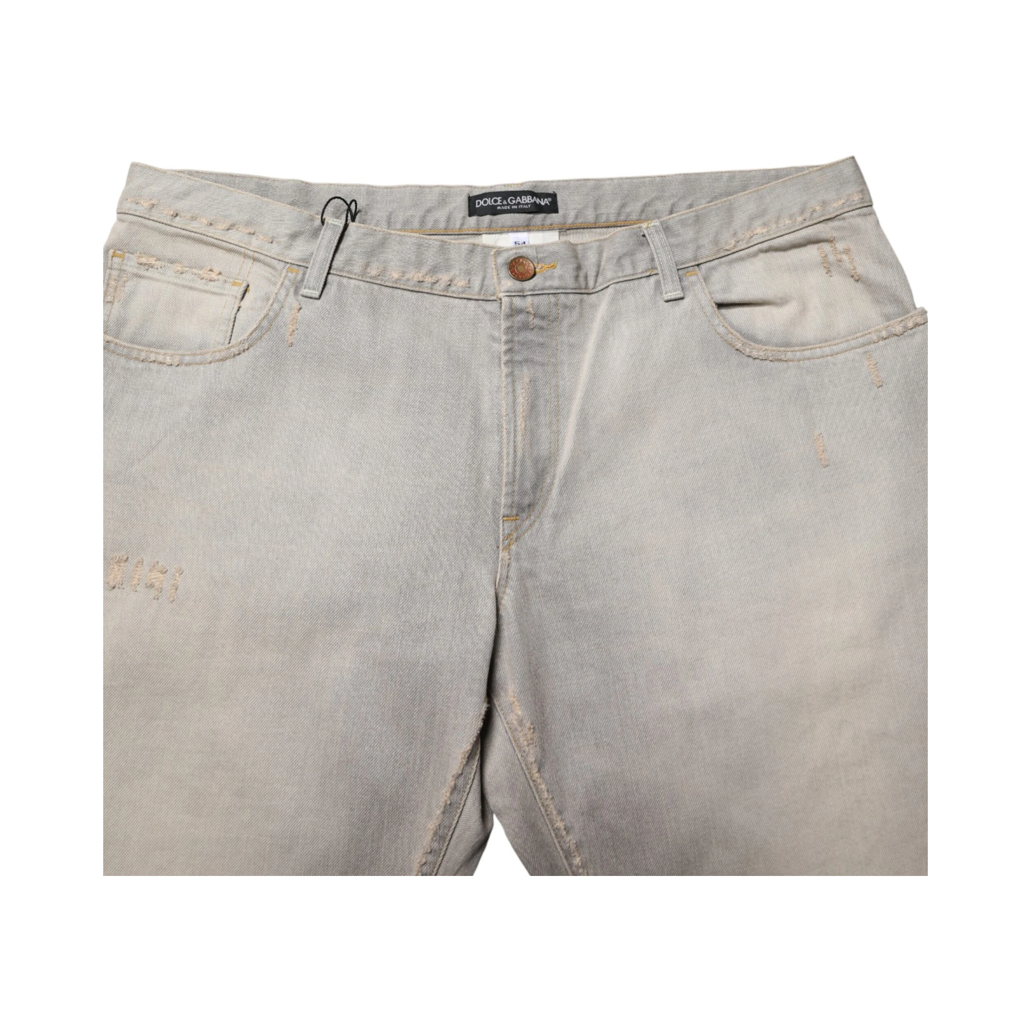 Light Gray Cotton Straight Denim Trouser Jeans