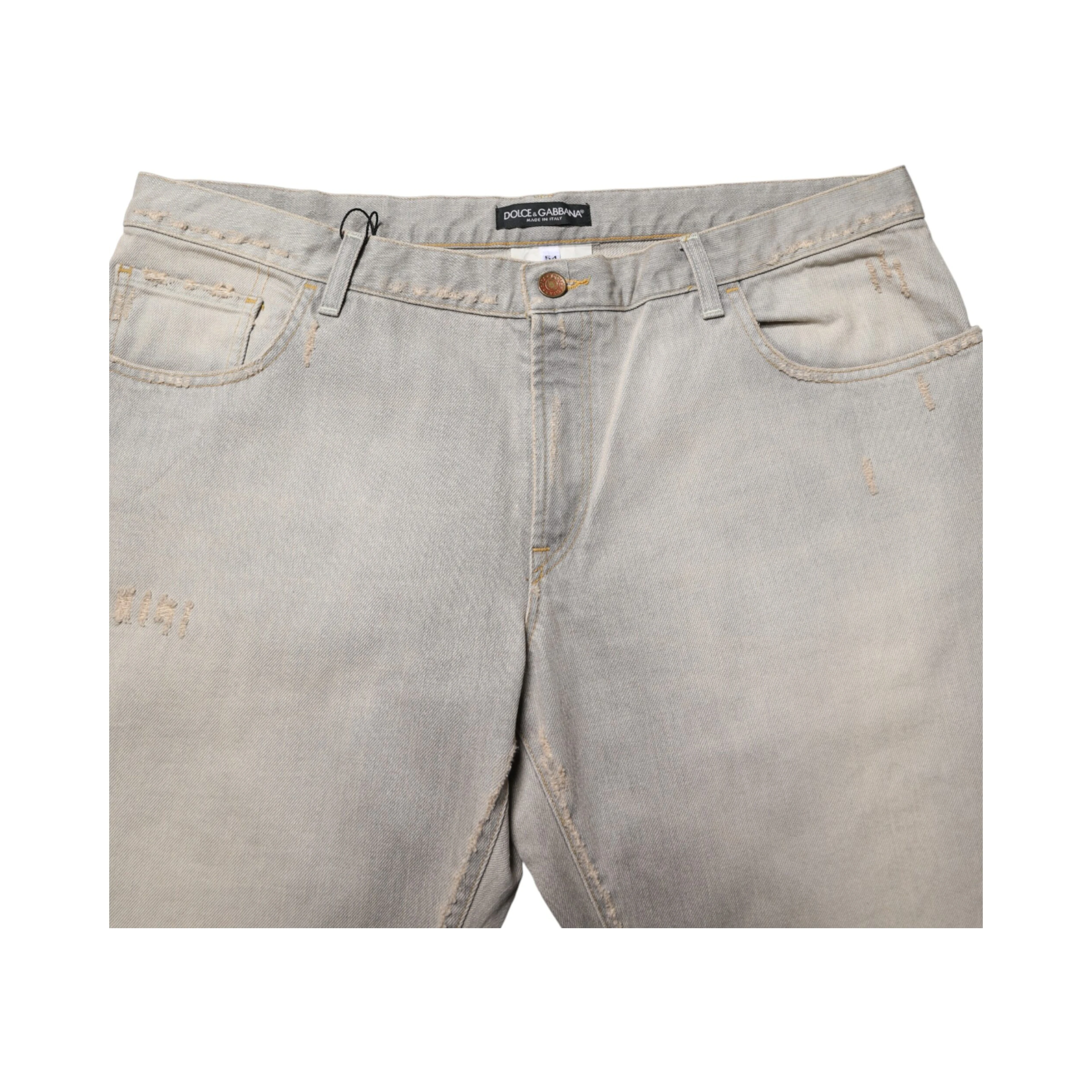 Light Gray Cotton Straight Denim Trouser Jeans
