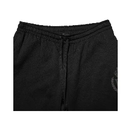 Black Logo Cotton Skinny Jogger Trouser Pants