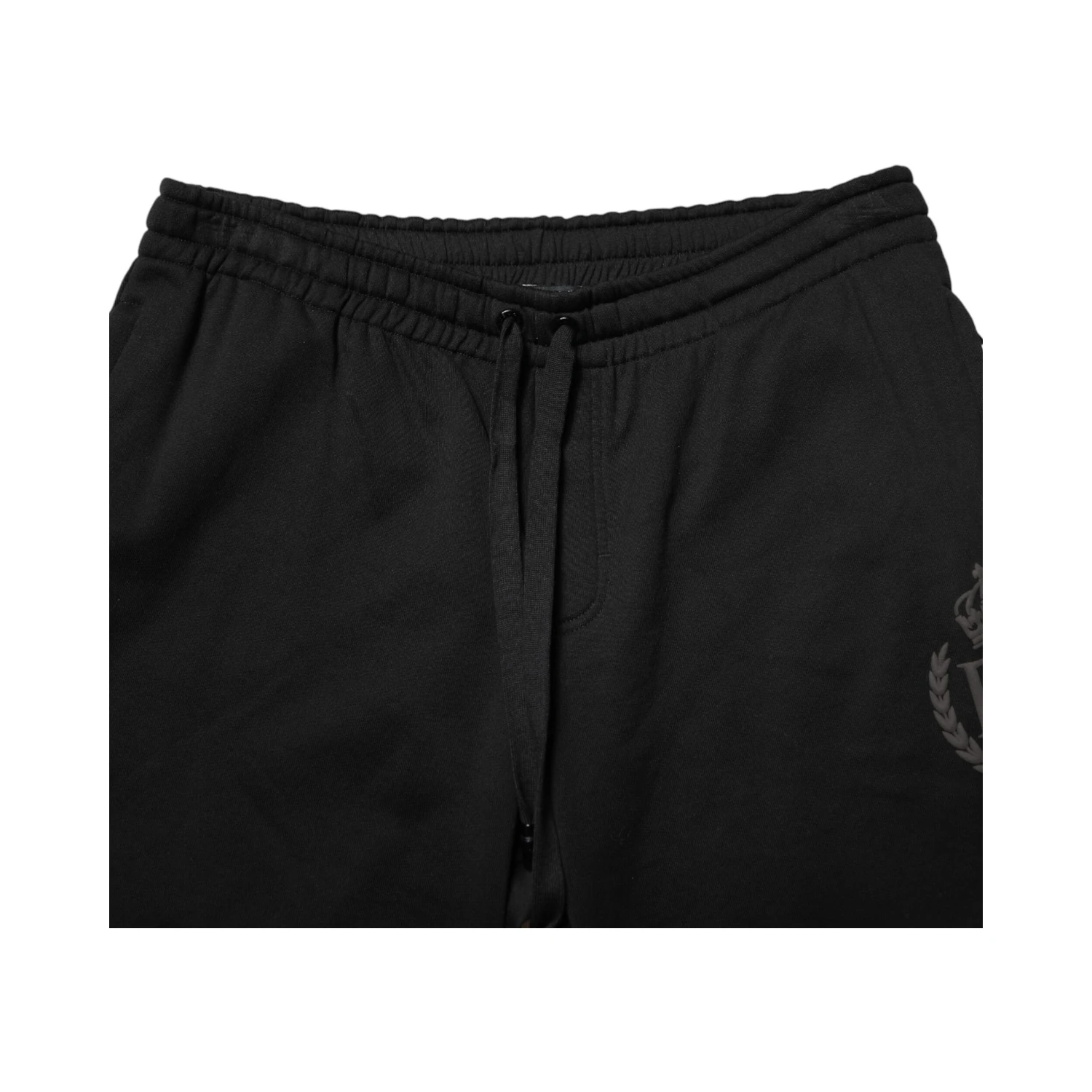 Black Logo Cotton Skinny Jogger Trouser Pants