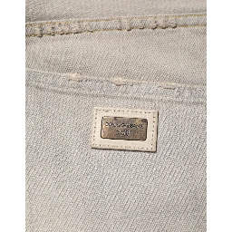 Light Gray Cotton Straight Denim Trouser Jeans