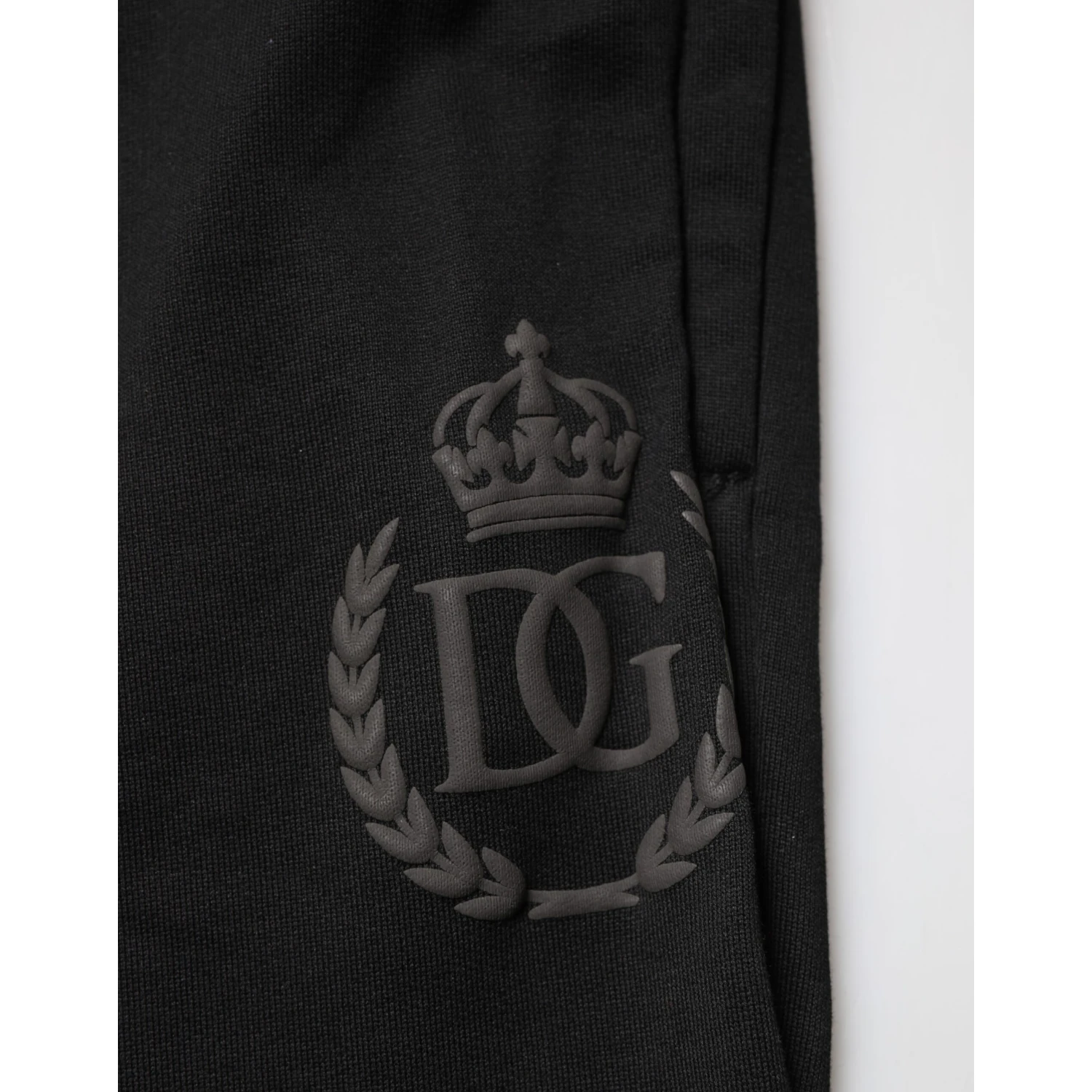 Black Logo Cotton Skinny Jogger Trouser Pants