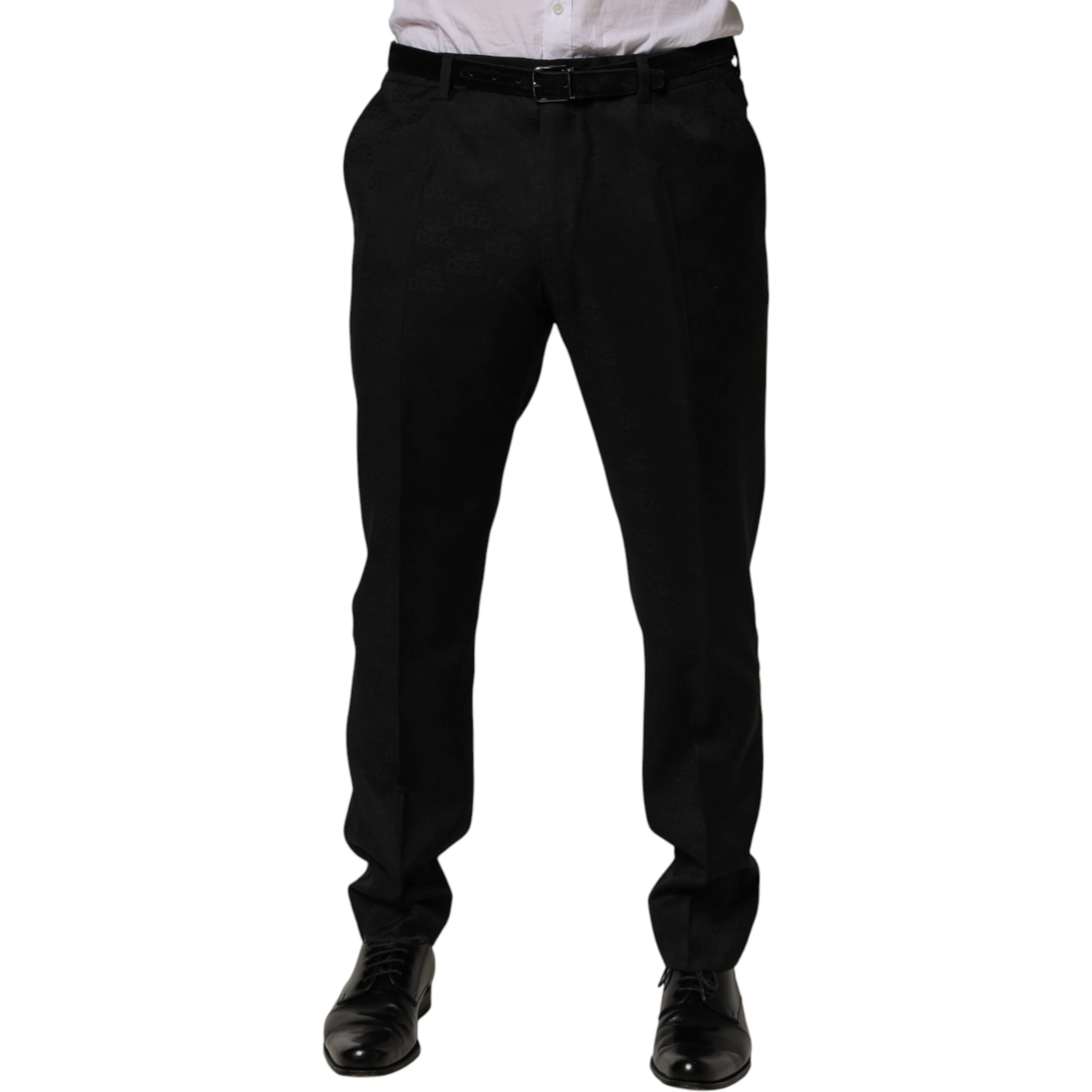 Black Wool Skinny Dress Formal Trouser Pants