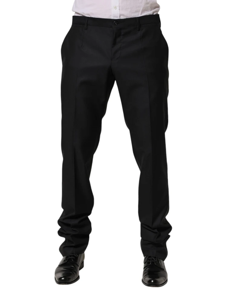 Black Wool Skinny Dress Formal Trouser Pants alternative