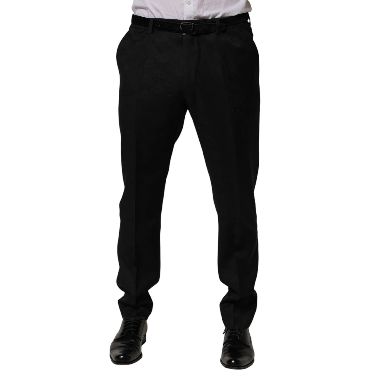 Black Wool Skinny Dress Formal Trouser Pants