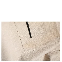 Beige Leather Button Down Men Casual Shirt