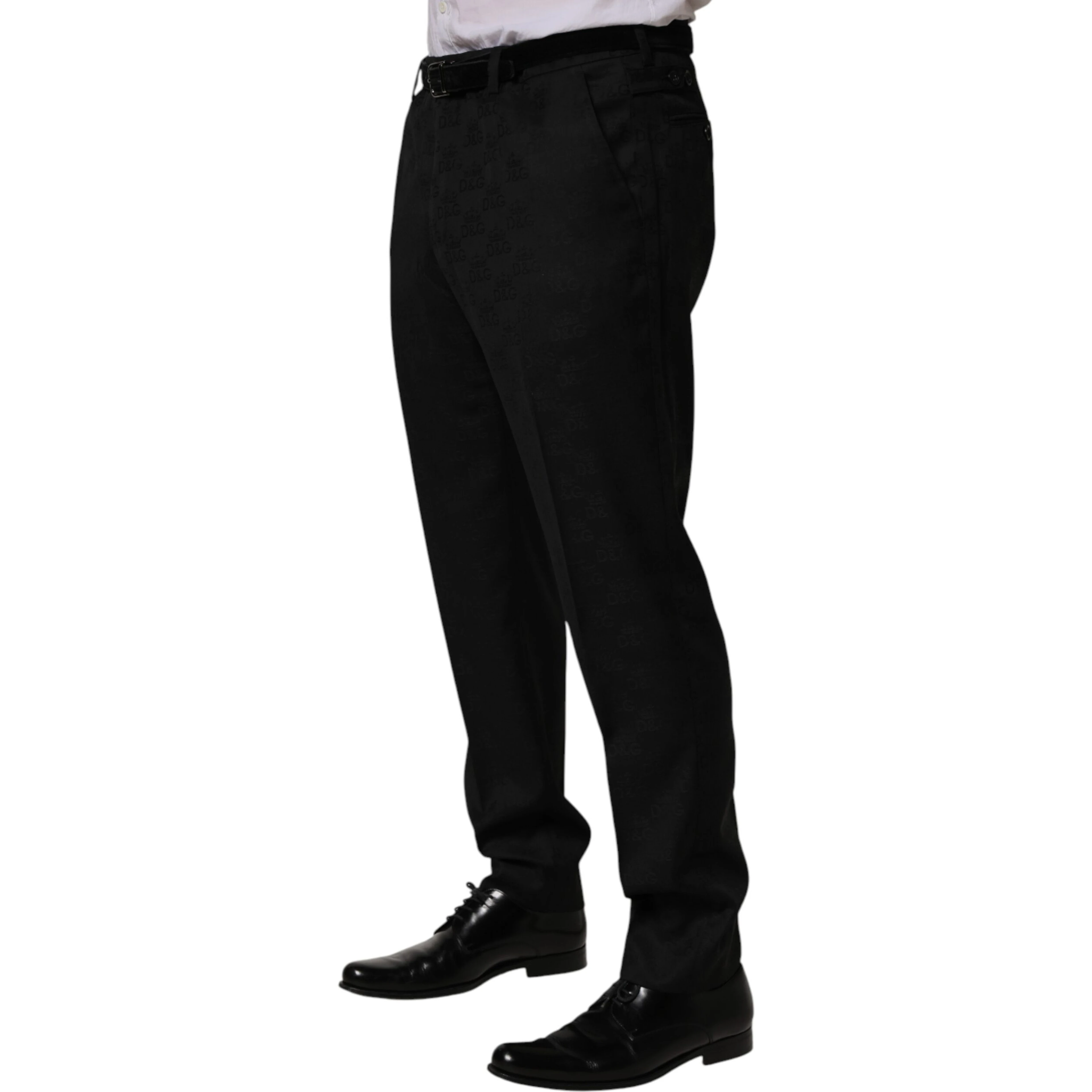 Black Wool Skinny Dress Formal Trouser Pants