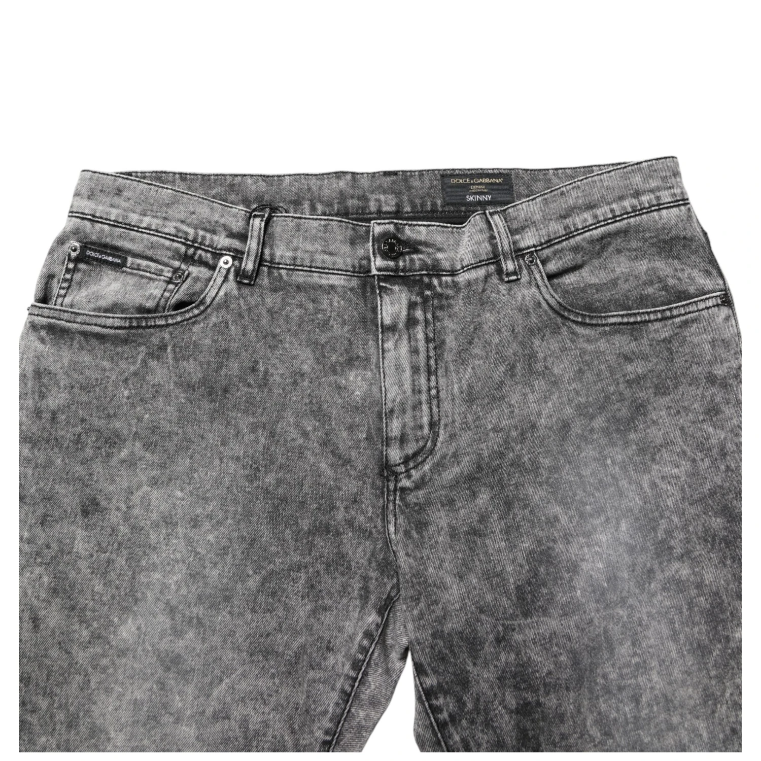 Gray Cotton Straight Leg Denim Trouser Jeans