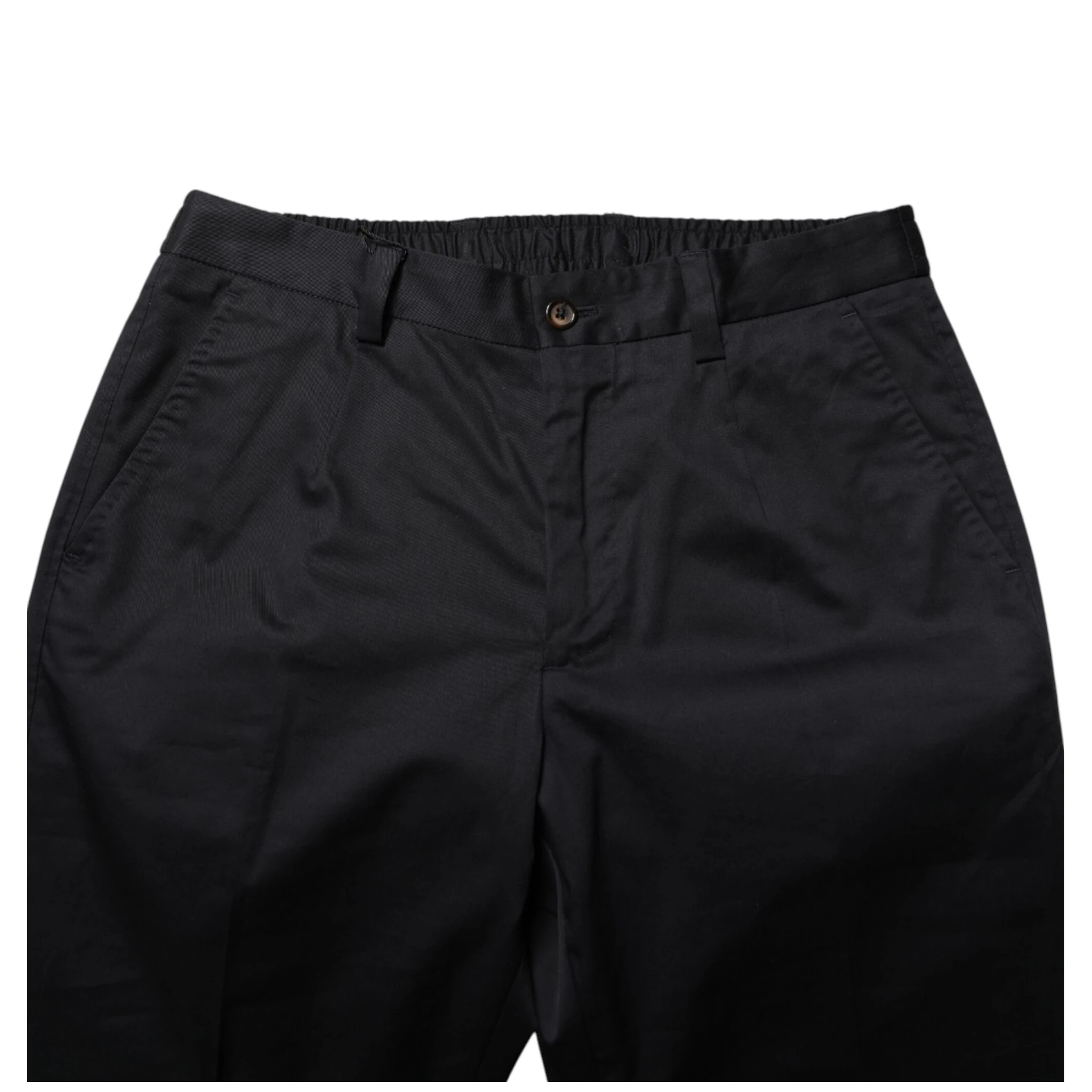 Dark Blue Cotton Skinny Dress Trouser Pants