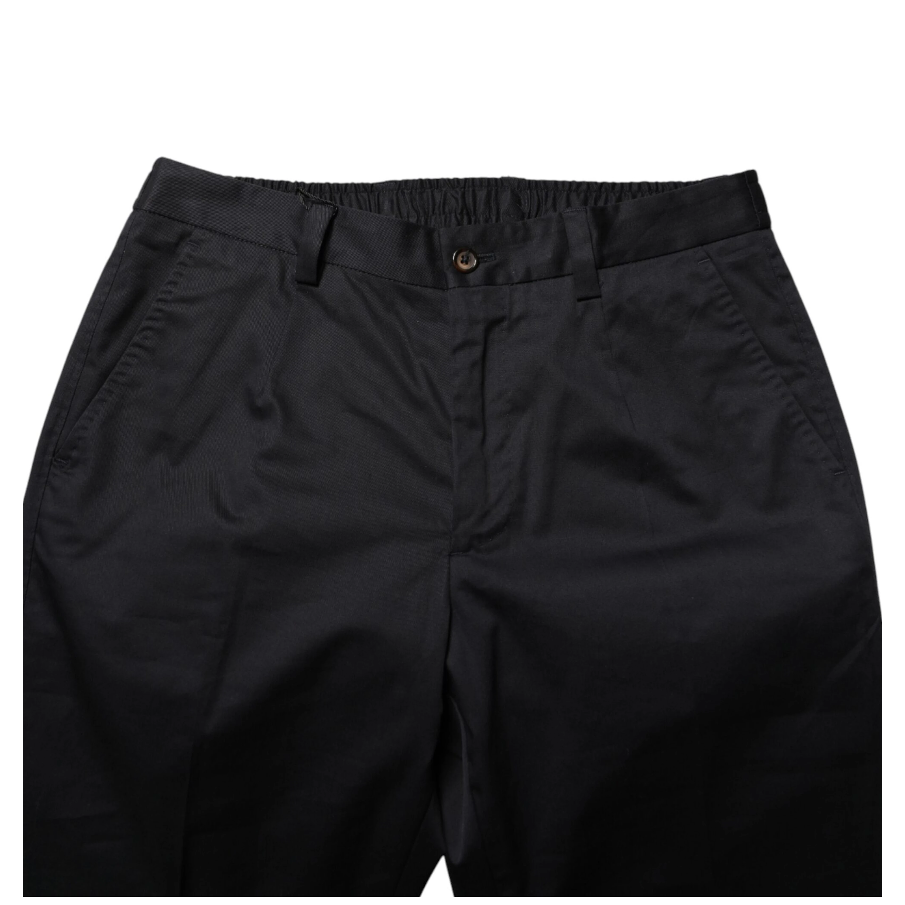 Dark Blue Cotton Skinny Dress Trouser Pants