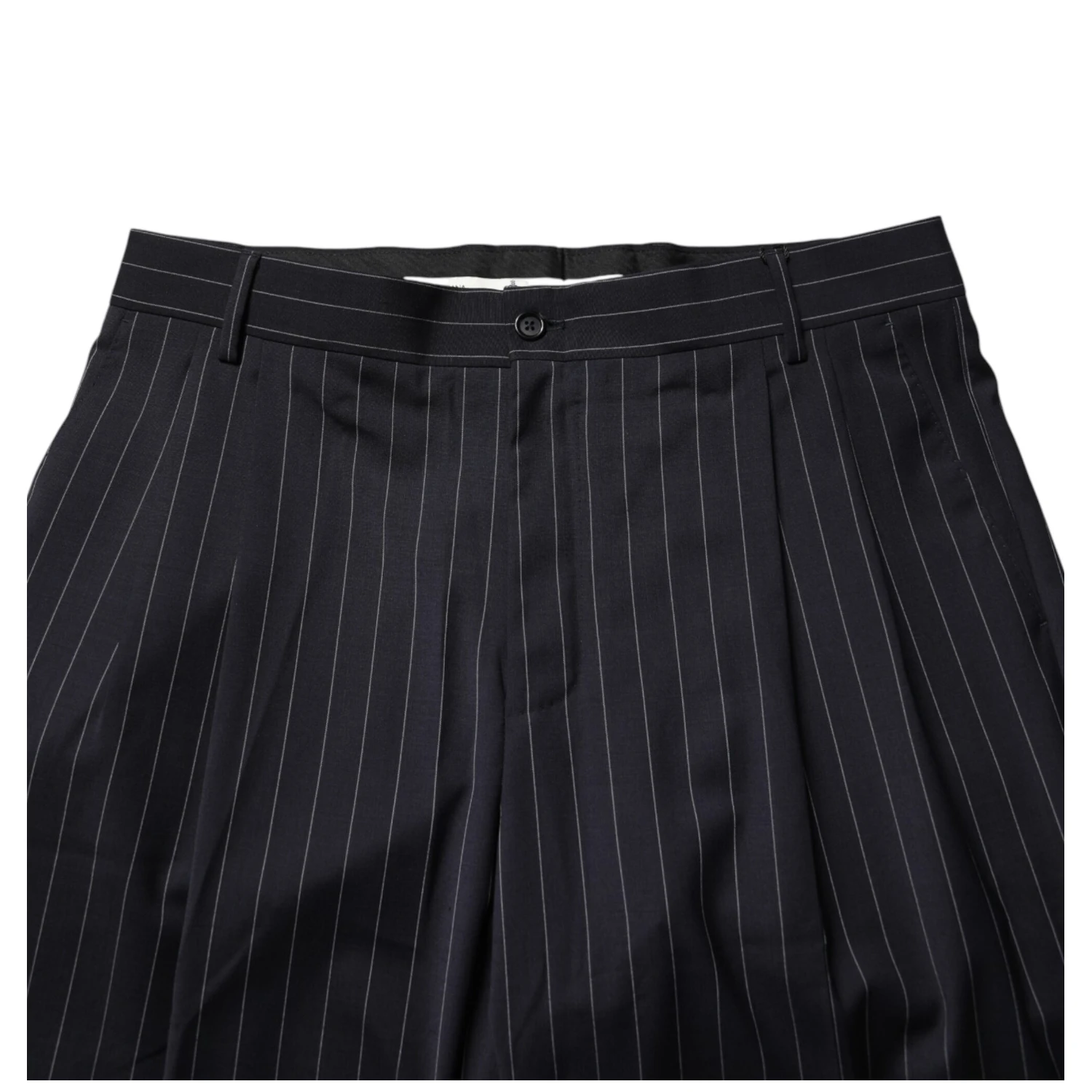 Black Stripe Straight Men Dress Trouser Pants